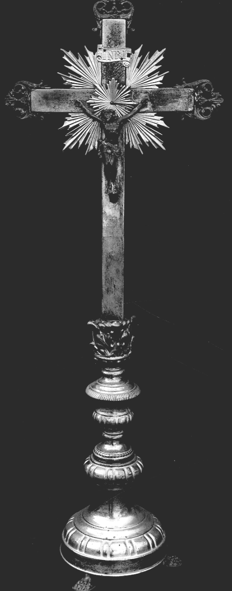 Cristo crocifisso (croce d'altare, coppia) - bottega lombarda (inizio sec. XX)