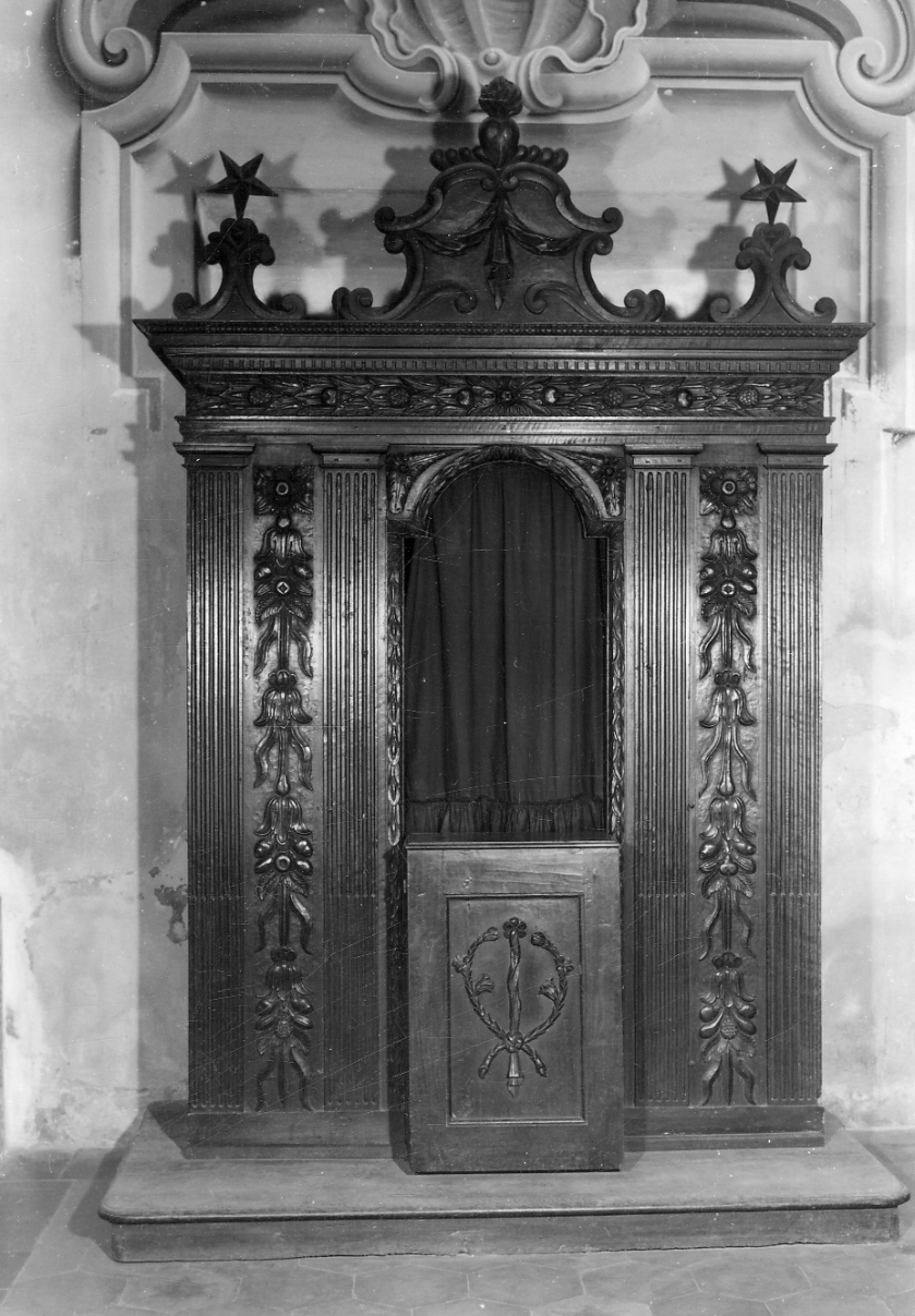 confessionale, opera isolata - bottega cuneese (ultimo quarto sec. XVIII)