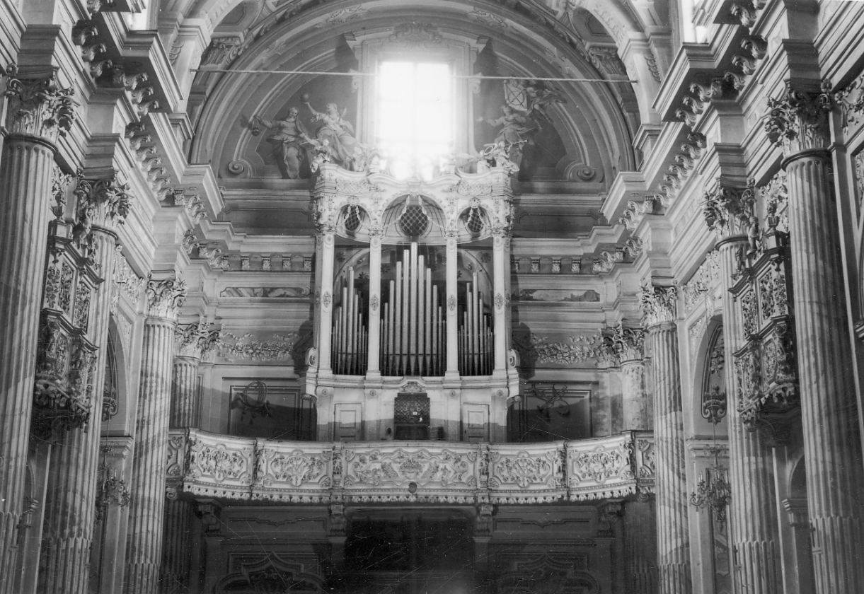 parapetto di cantoria, opera isolata - bottega cuneese (secondo quarto sec. XVIII)