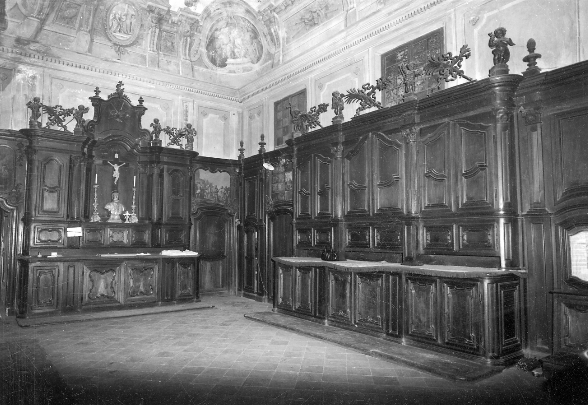 mobile da sacrestia, insieme - bottega cuneese (ultimo quarto sec. XVIII)