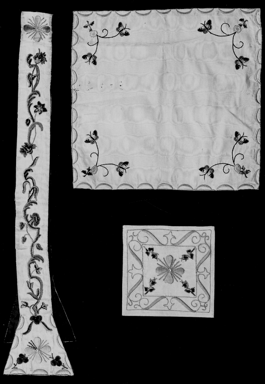 velo di calice, elemento d'insieme - manifattura italiana (metà sec. XIX)