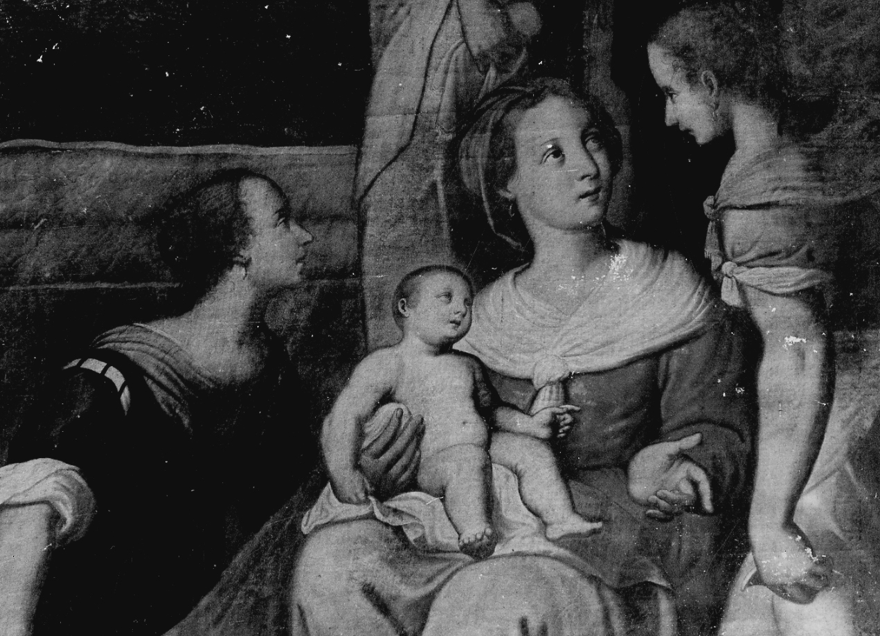 nascita di Maria Vergine (dipinto, elemento d'insieme) di Gastaldi Lorenzo (metà sec. XVII)