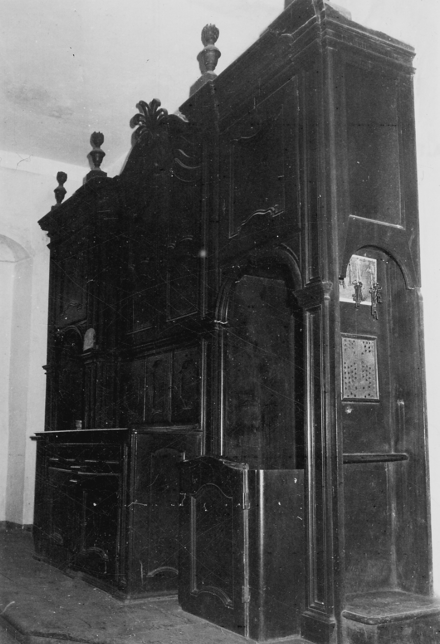 armadio da sacrestia, opera isolata di Castagnero Francesco (terzo quarto sec. XVIII)