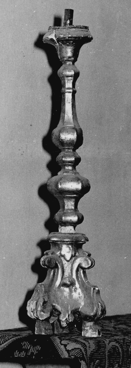 candeliere, serie - bottega piemontese (sec. XVIII)