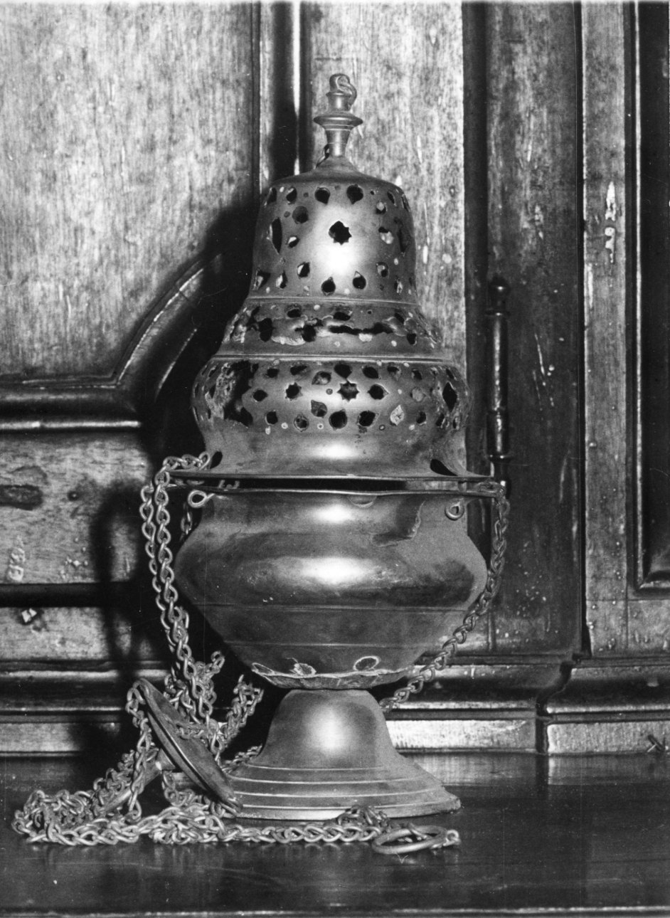 turibolo - a vaso fiammeggiante, opera isolata - bottega piemontese (fine sec. XVIII)