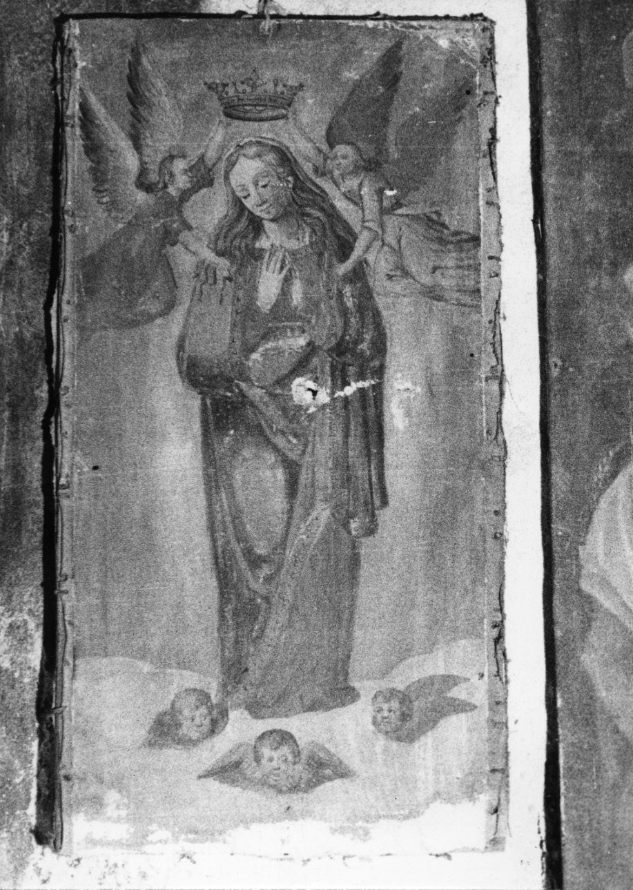 incoronazione di Maria Vergine (dipinto, opera isolata) - ambito piemontese (fine/inizio secc. XVIII/ XIX)