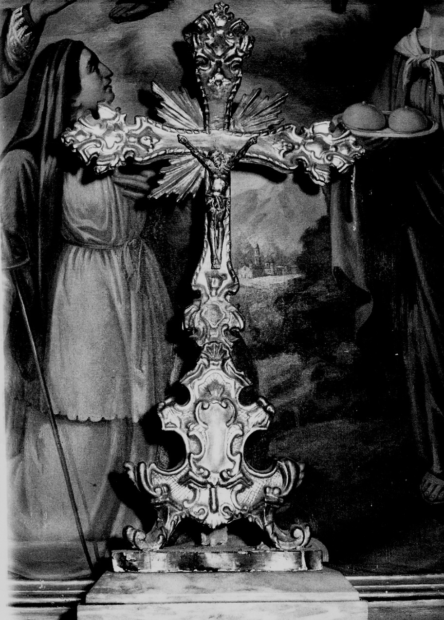 Cristo crocifisso (croce d'altare, opera isolata) - bottega piemontese (prima metà sec. XVIII)