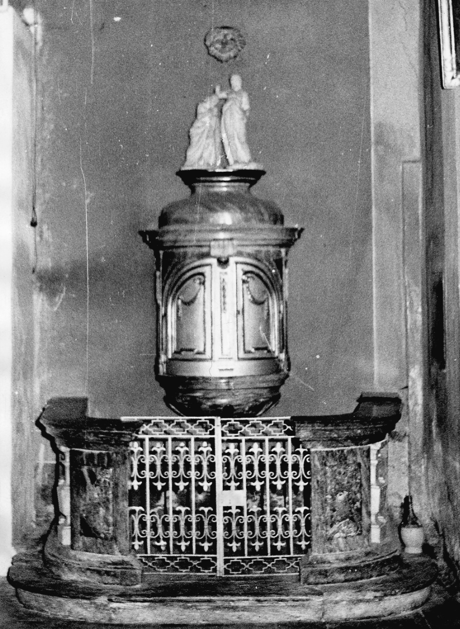 balaustrata del fonte battesimale, opera isolata di Laveri Giacomo (fine sec. XVIII)