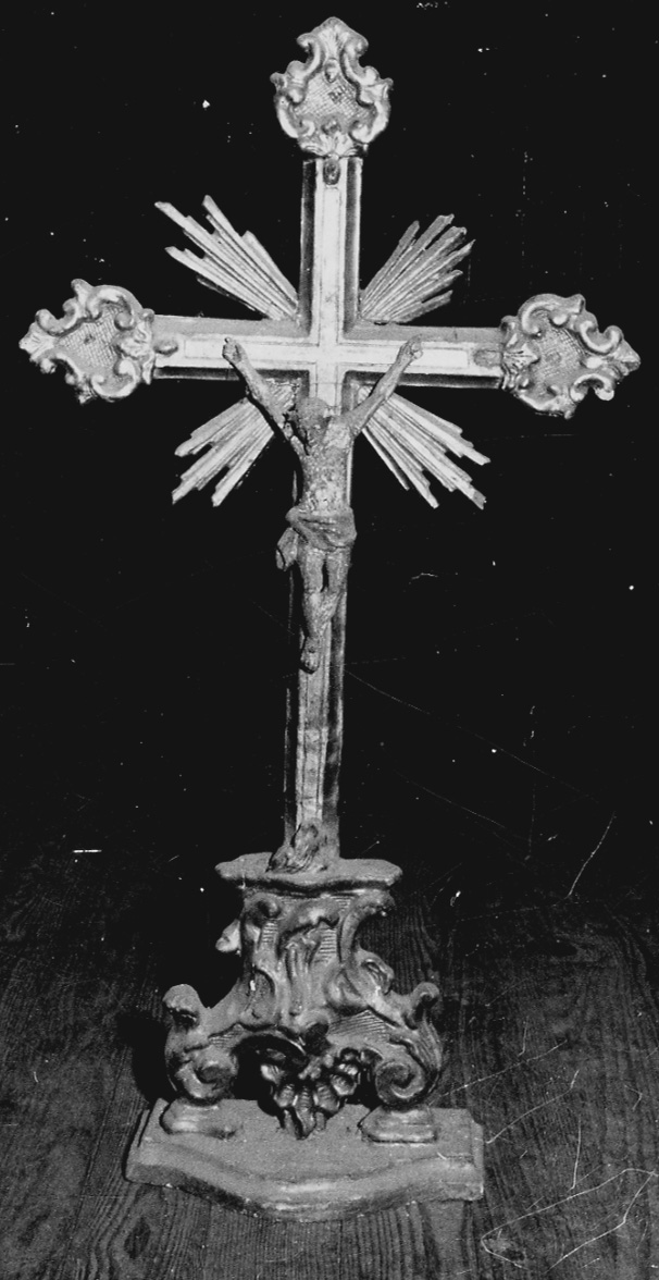 Cristo crocifisso (croce d'altare, opera isolata) - bottega piemontese (sec. XVIII)