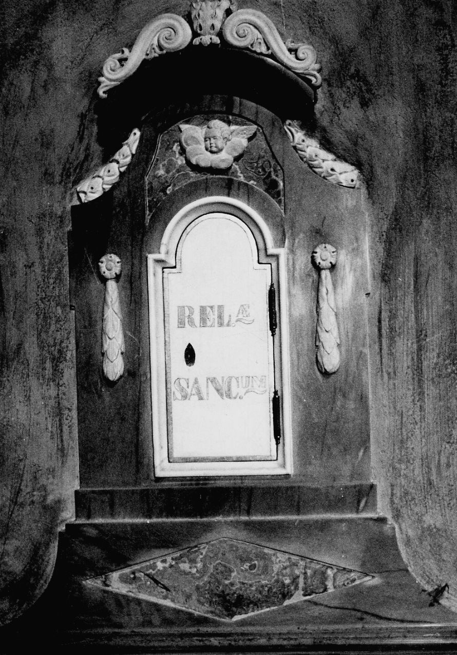 tabernacolo murale, coppia di Nolfi Giovanni Battista (attribuito) (metà sec. XVIII)