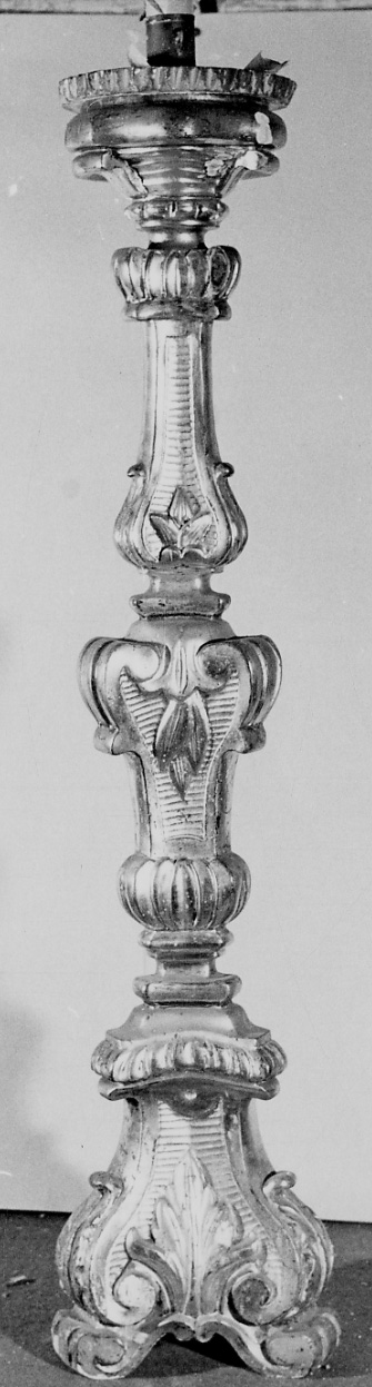 candeliere, serie - bottega piemontese (metà sec. XVIII)