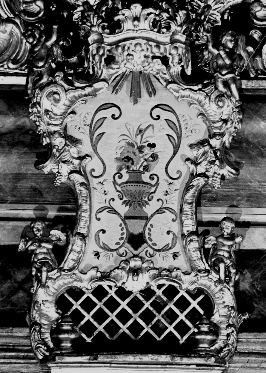 tronetto per esposizione eucaristica, opera isolata - bottega piemontese (metà, fine sec. XVIII, sec. XIX)