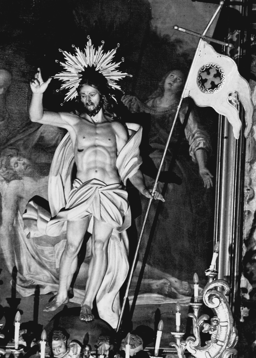 Cristo risorto (statua, opera isolata) di Plura Carlo Giuseppe (attribuito) (prima metà sec. XVIII)