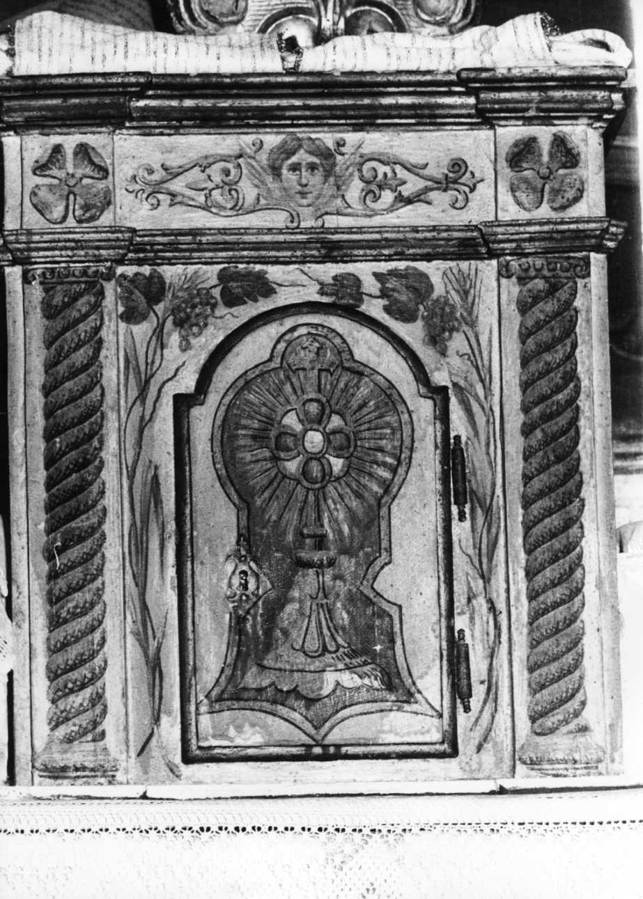 tabernacolo, elemento d'insieme - bottega liguro-piemontese (sec. XVIII)