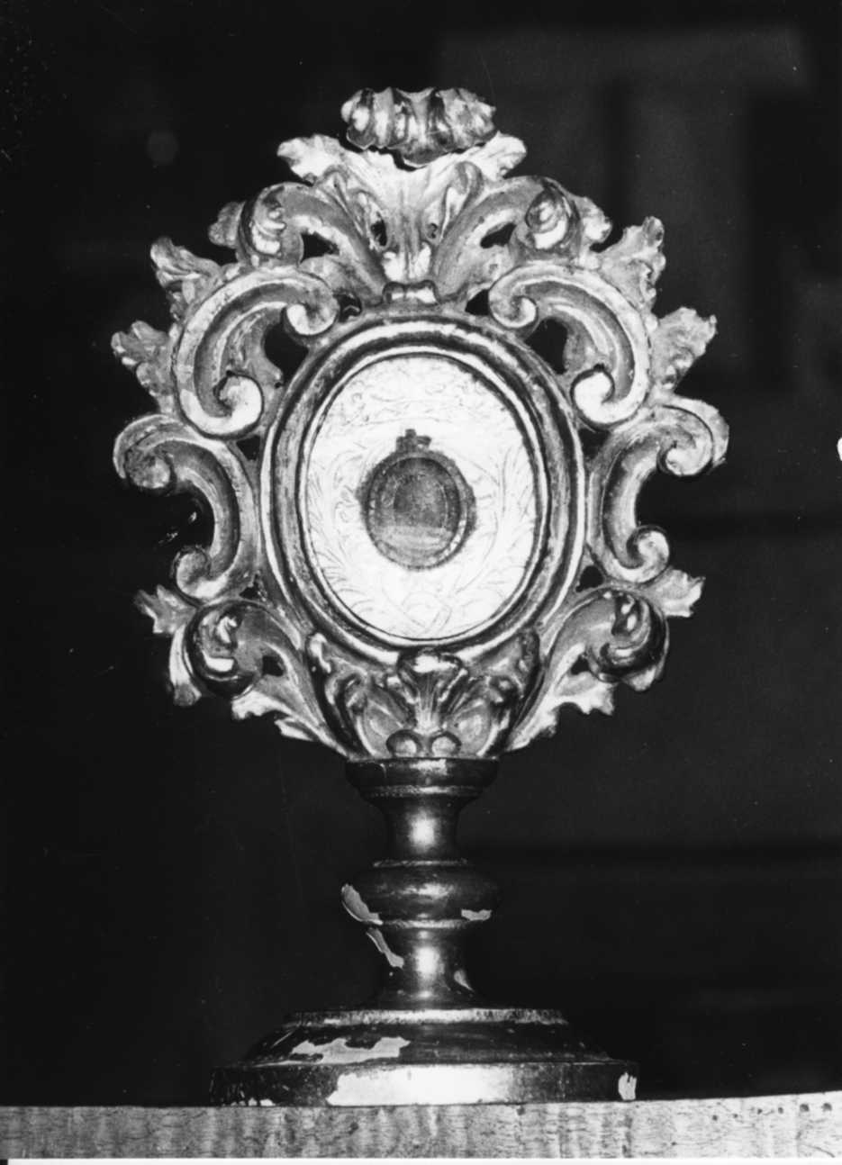 reliquiario - a ostensorio, opera isolata - bottega liguro-piemontese (sec. XVIII)