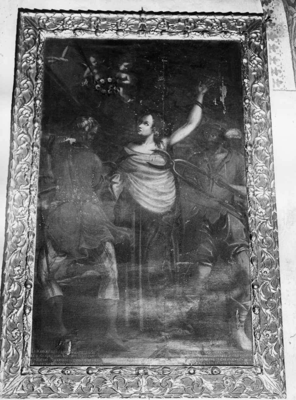 martirio di Sant'Agata (dipinto, opera isolata) - ambito ligure-piemontese (terzo quarto sec. XVII)