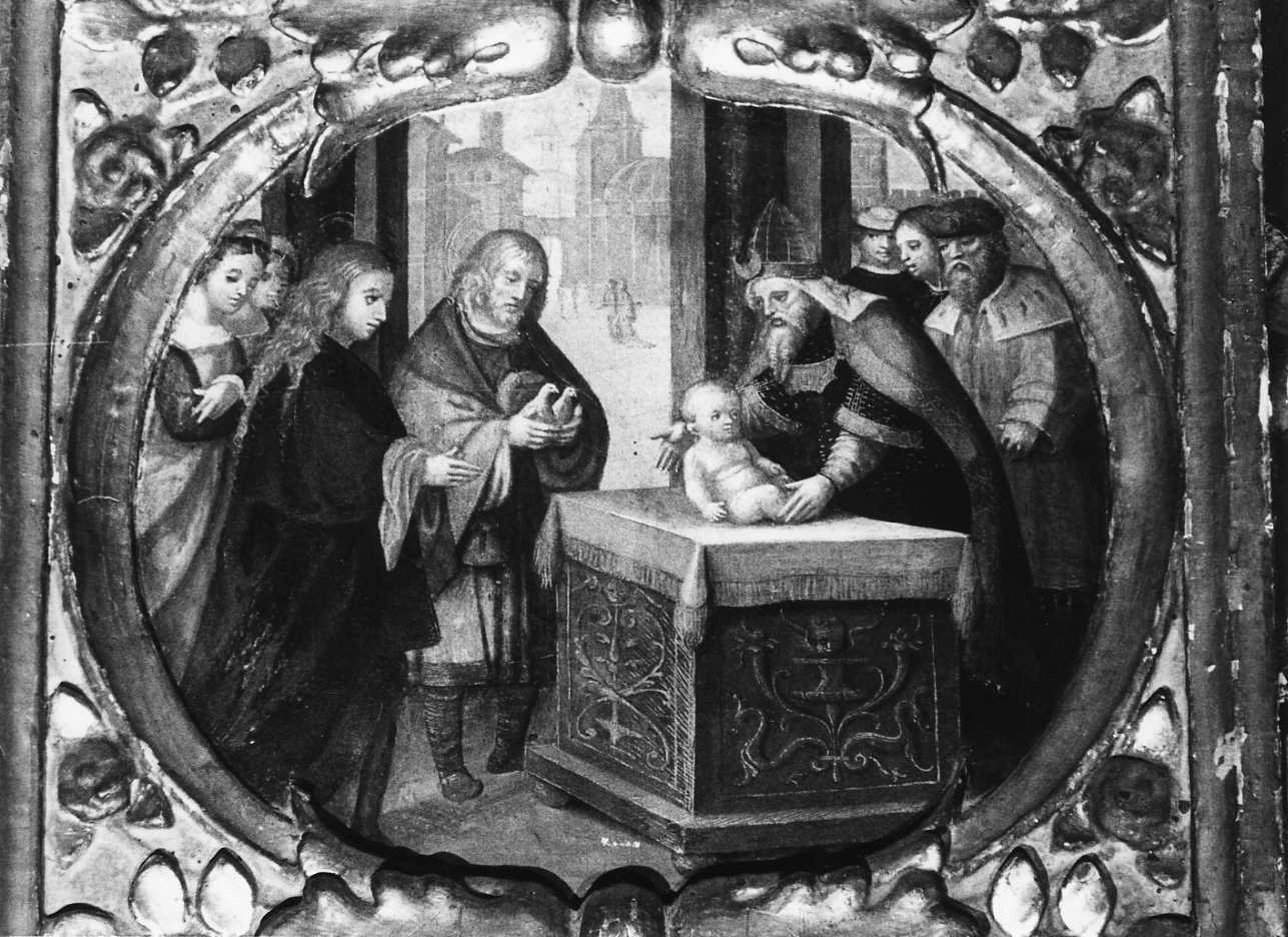 presentazione di Gesù al tempio (dipinto, elemento d'insieme) di Oddone Pascale (secondo quarto sec. XVI)