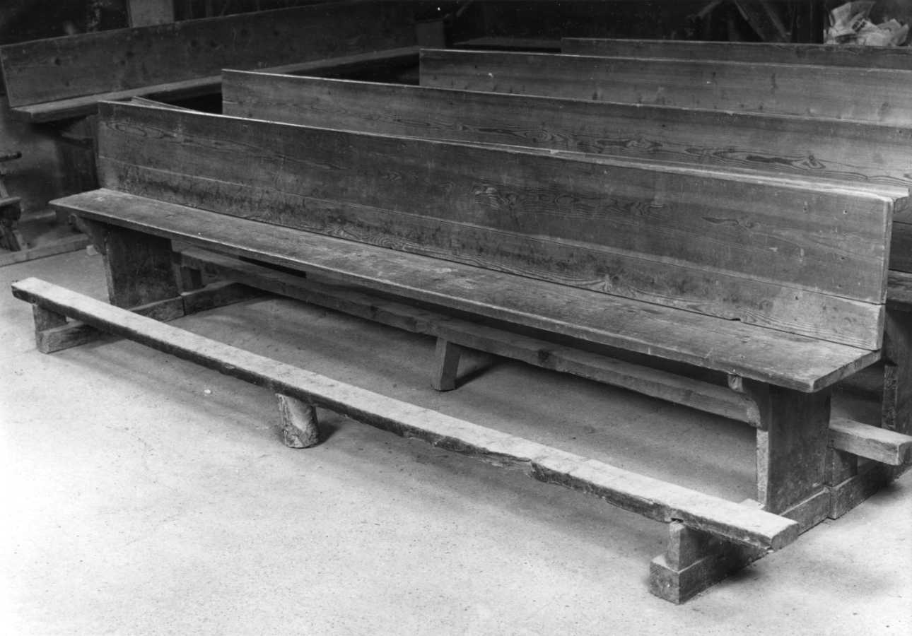 banco da chiesa, serie - bottega piemontese (sec. XIX)