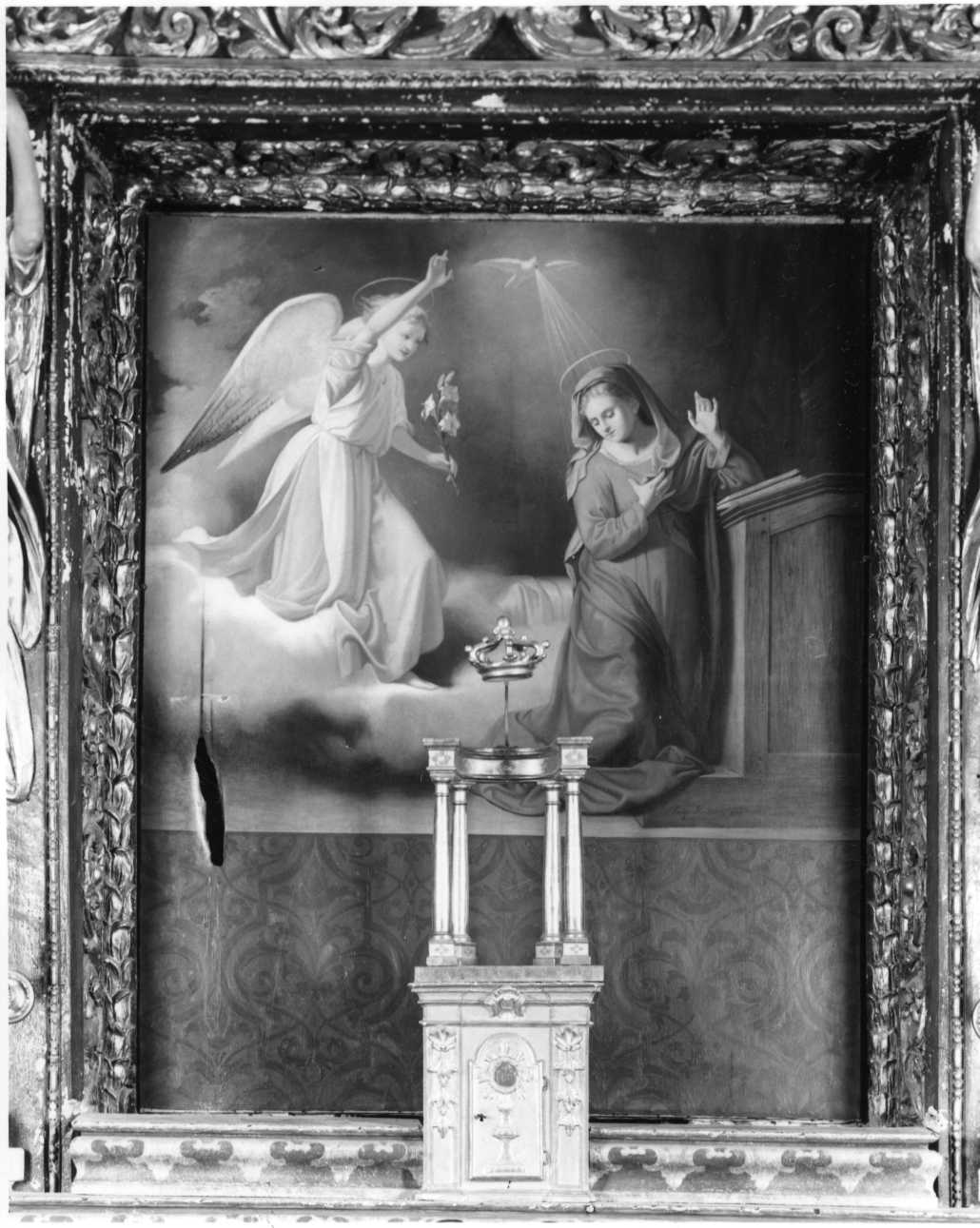 Annunciazione (pala d'altare, opera isolata) di Molineris Luigi (terzo quarto sec. XIX)