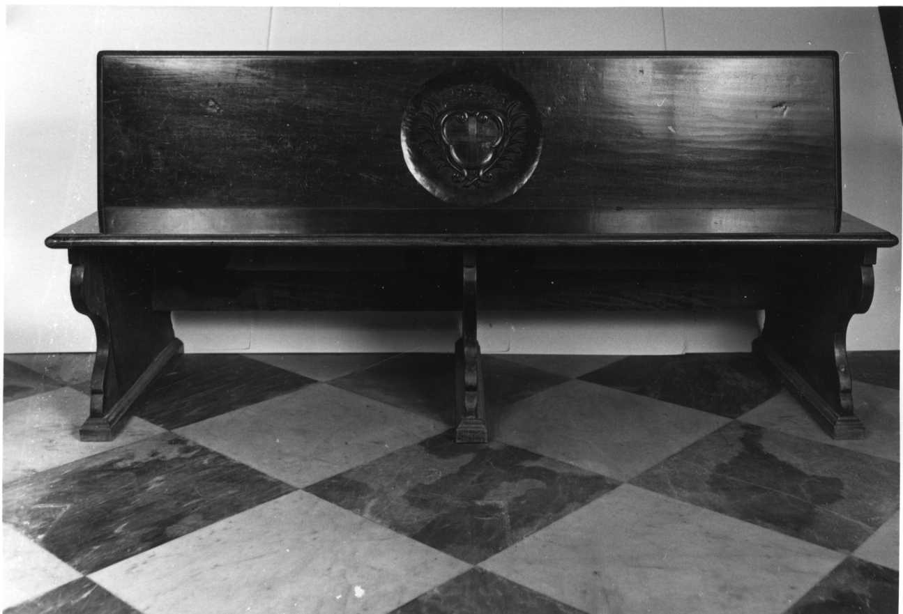 banco da chiesa, opera isolata - bottega piemontese (secondo quarto sec. XVIII)