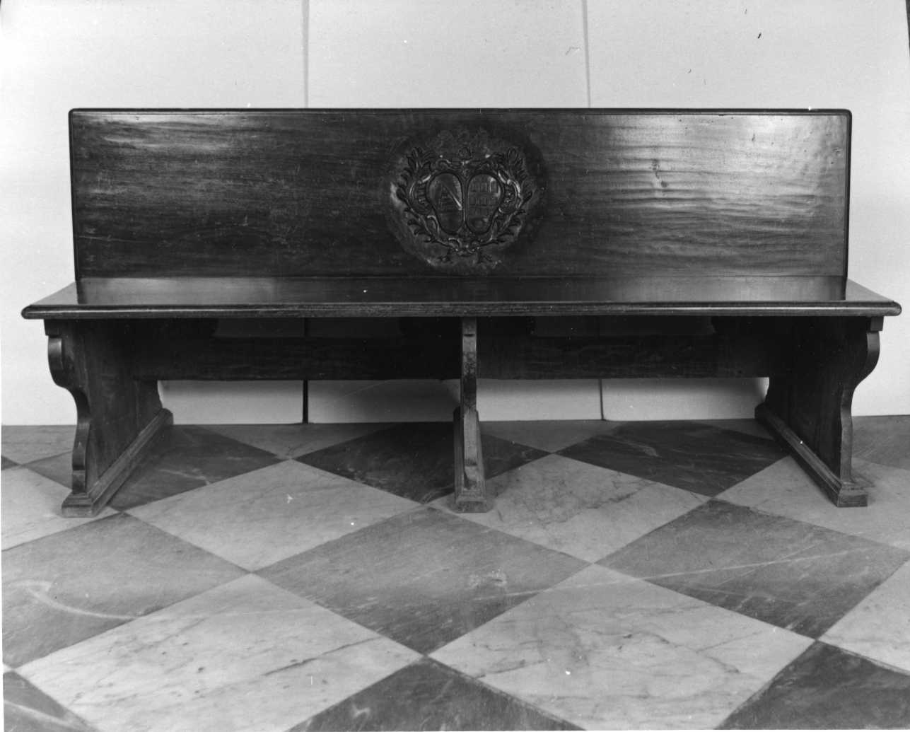 banco da chiesa, opera isolata - bottega piemontese (secondo quarto sec. XVIII)