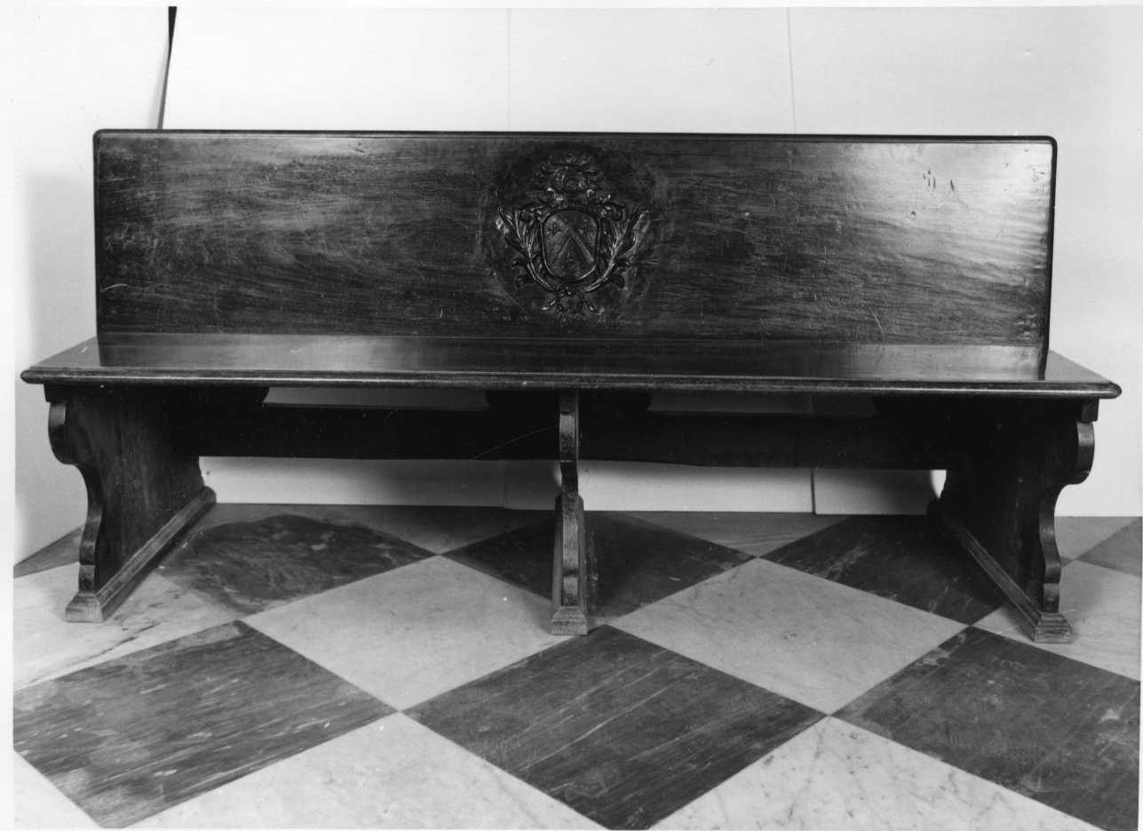 banco da chiesa, opera isolata - bottega piemontese (secondo quarto sec. XVIII)