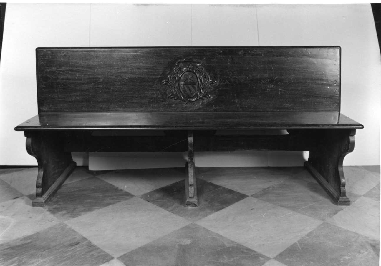 banco da chiesa, opera isolata - bottega piemontese (secondo quarto sec. XVIII)