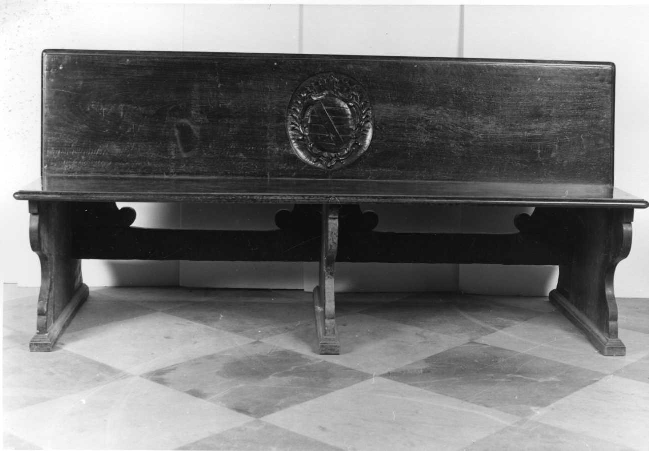 banco da chiesa, opera isolata - bottega piemontese (secondo quarto sec. XVIII)