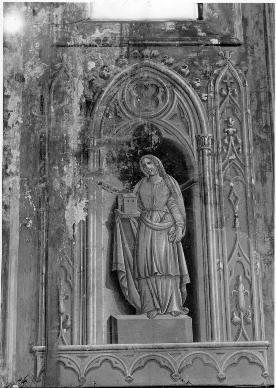 Santa (dipinto, elemento d'insieme) di Gauteri Francesco (metà sec. XIX)