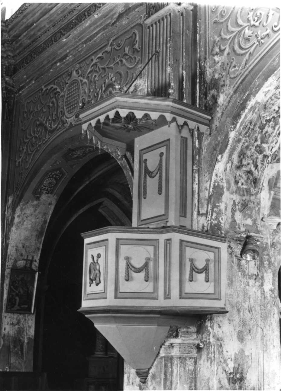 pulpito, opera isolata - bottega piemontese (fine sec. XVIII)