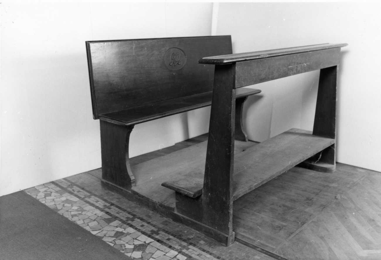 banco da chiesa, opera isolata - bottega saluzzese (sec. XIX)