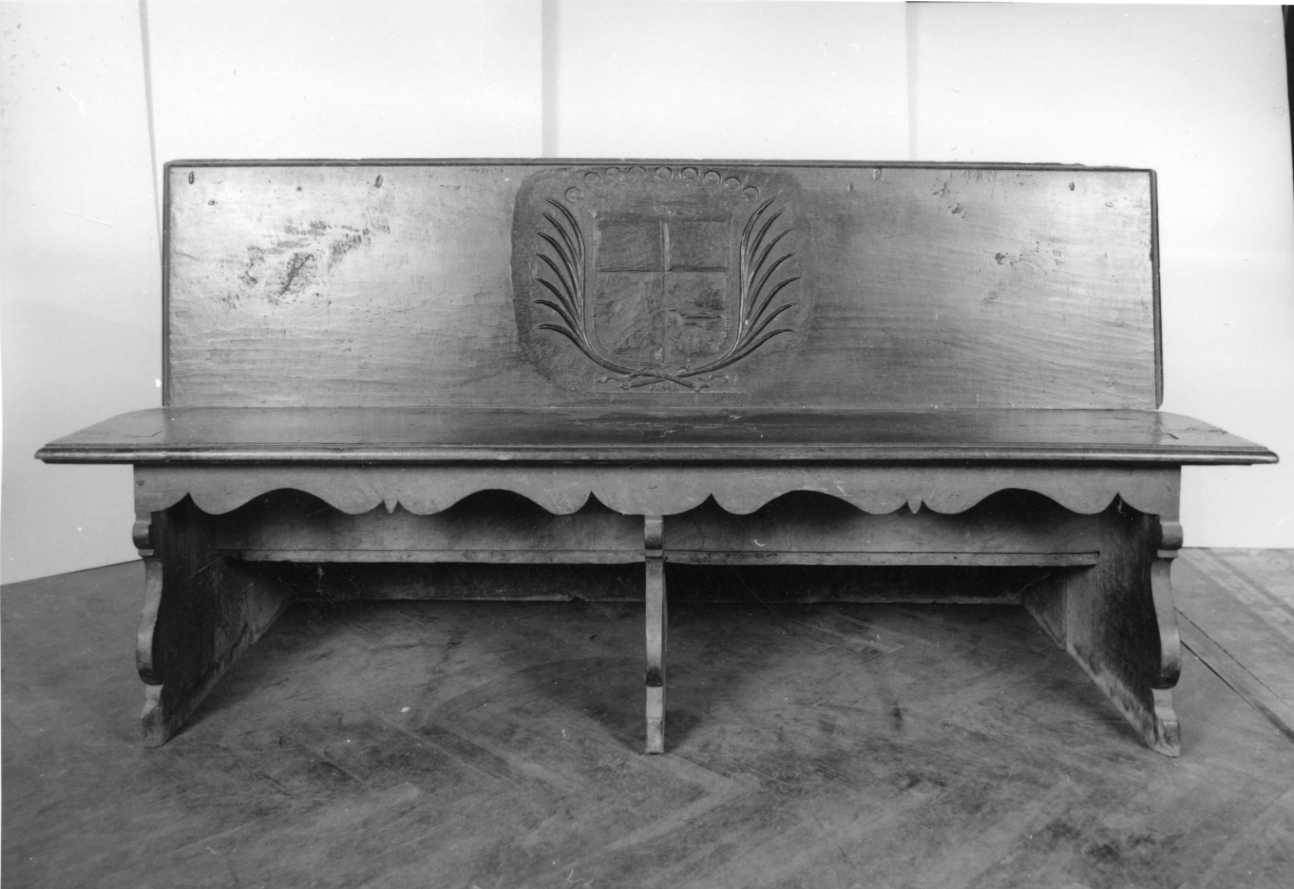 banco da chiesa, serie - bottega saluzzese (sec. XVIII)