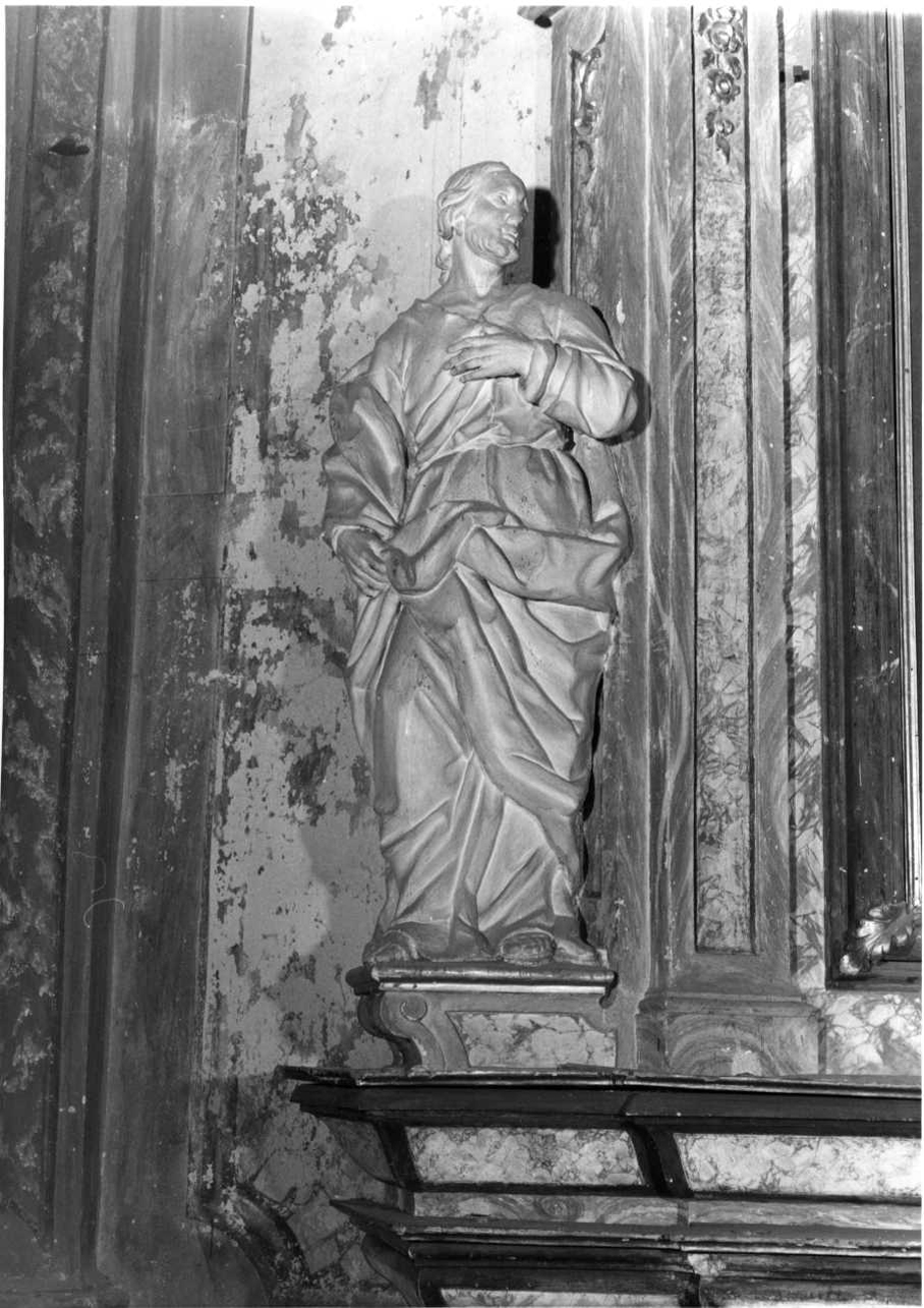 San Giovanni Evangelista (statua, elemento d'insieme) - bottega piemontese (secondo quarto sec. XVIII)
