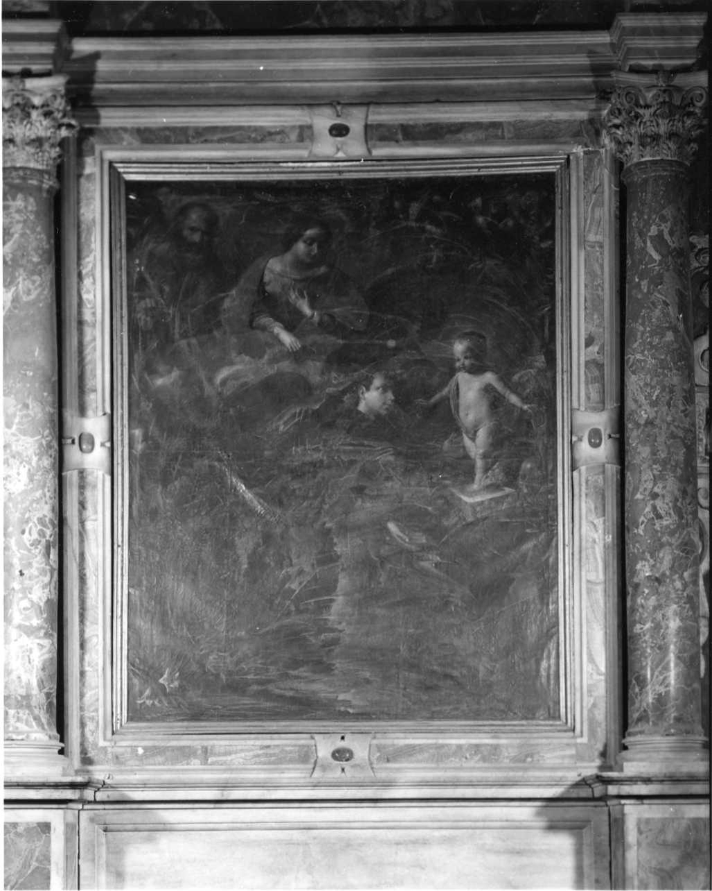 apparizione di Gesù Bambino a Sant'Antonio da Padova (pala d'altare, opera isolata) di Claret Giovanni (metà sec. XVII)