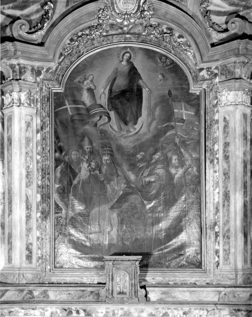 Madonna del Cordone e Santi (pala d'altare, opera isolata) - ambito piemontese (primo quarto sec. XVII)