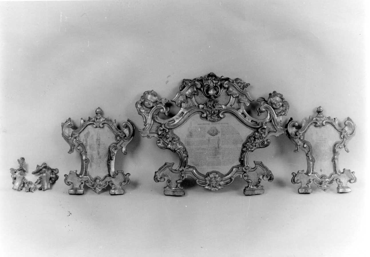 servizio di cartagloria, insieme - bottega piemontese (metà sec. XVIII)