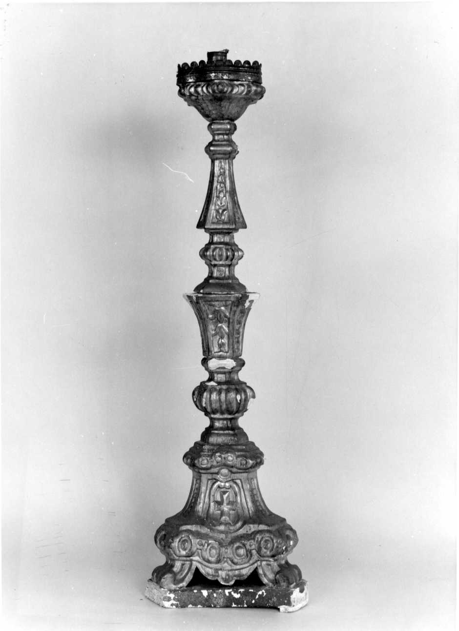 candeliere, serie - bottega piemontese (metà sec. XVIII)