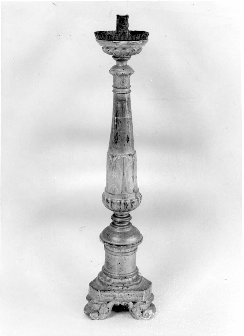 candeliere, serie - bottega piemontese (primo quarto sec. XIX)