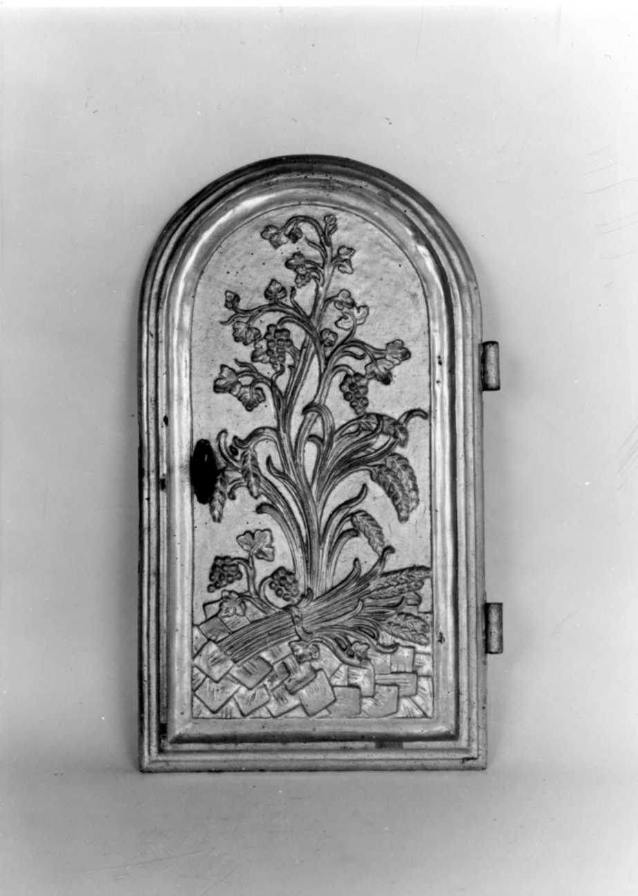 motivi decorativi vegetali (sportello di tabernacolo, opera isolata) - bottega piemontese (sec. XVIII)