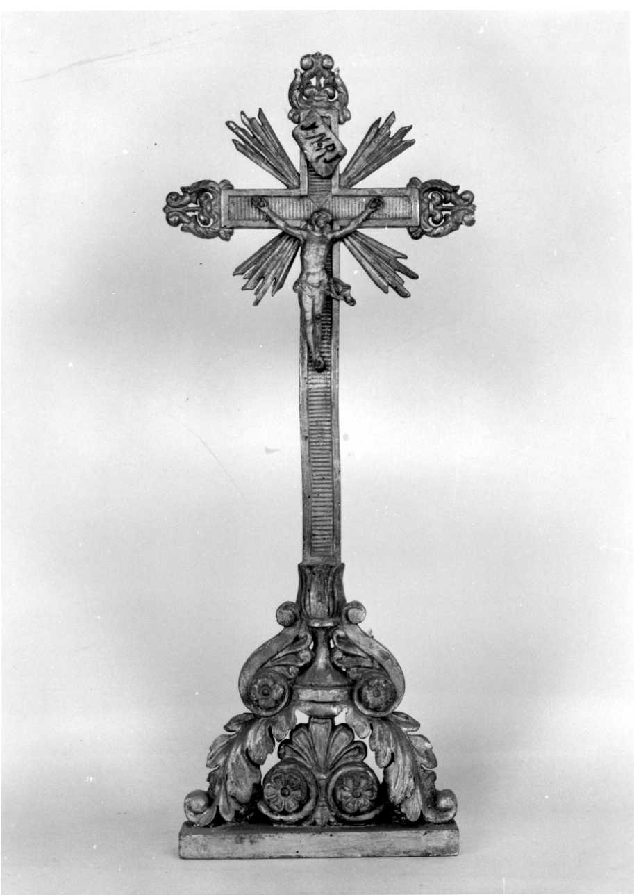 Cristo crocifisso (croce d'altare, opera isolata) - bottega piemontese (prima metà sec. XIX)