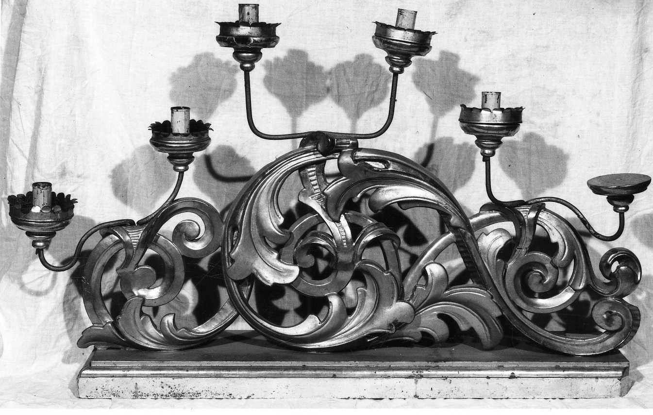 candeliere, coppia - bottega monregalese (fine/inizio secc. XIX/ XX)