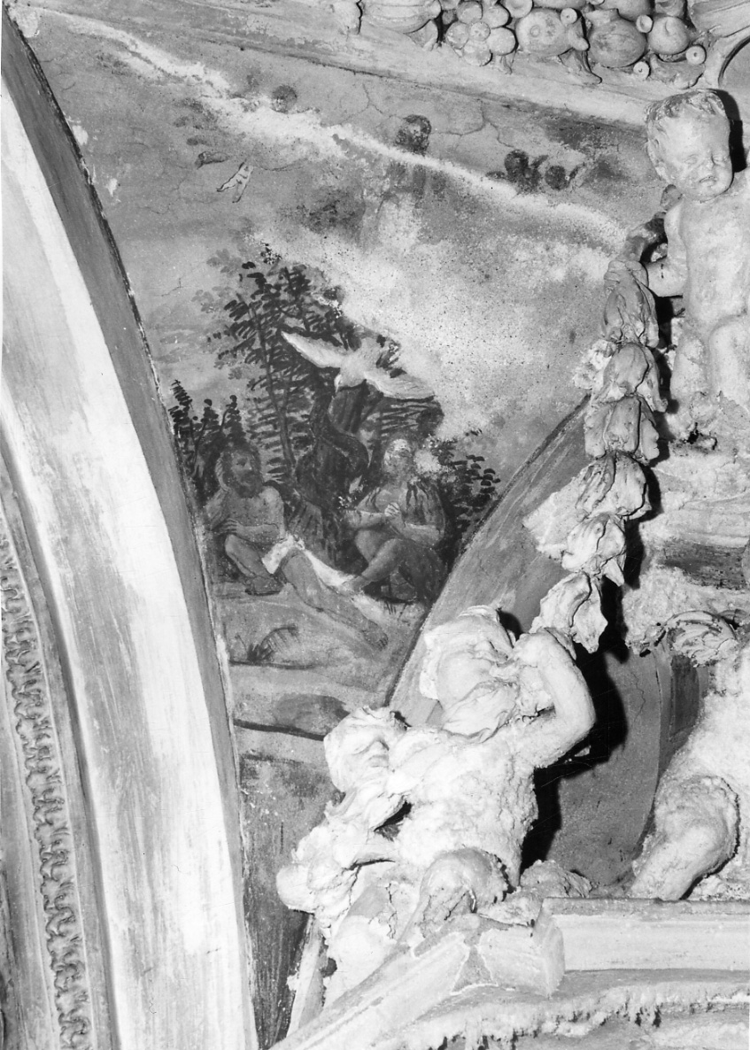 Madonna Immacolata (decorazione pittorica, elemento d'insieme) - ambito piemontese (terzo quarto sec. XVII)