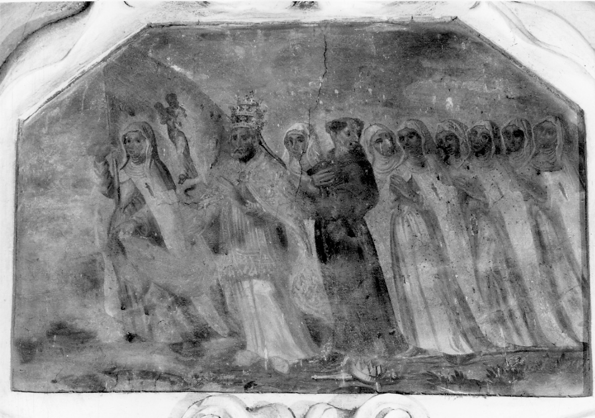 processione (decorazione pittorica, elemento d'insieme) - ambito piemontese (terzo quarto sec. XVII)