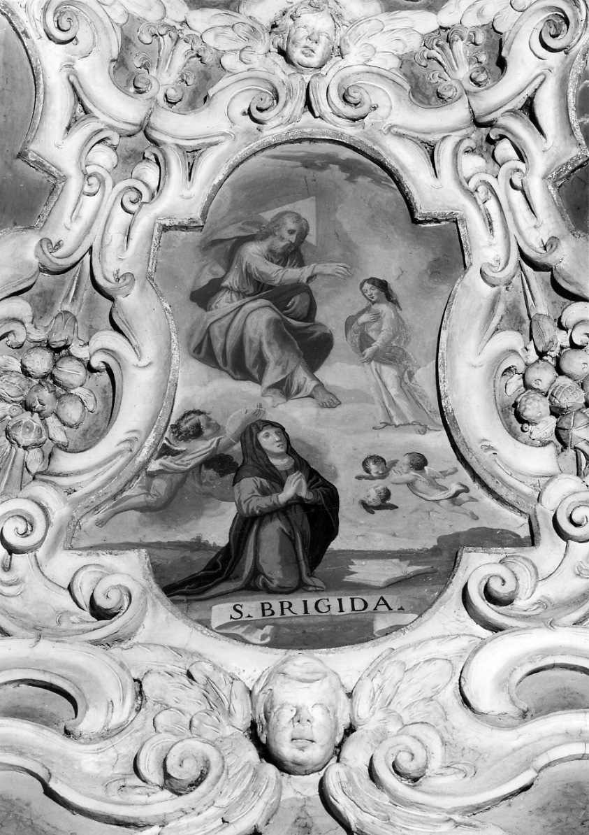Santa Brigida di Svezia (decorazione pittorica, elemento d'insieme) - ambito piemontese (terzo quarto sec. XVII)
