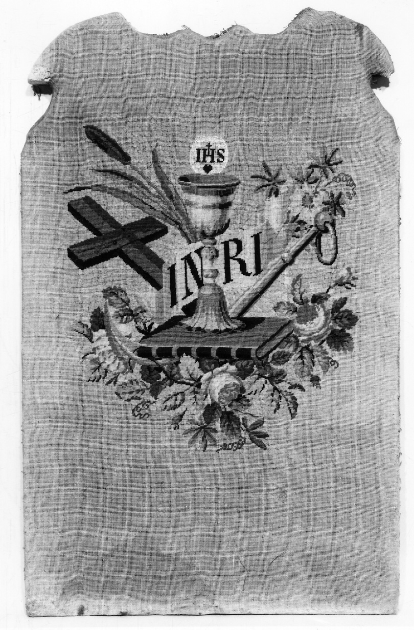 decorazione a ricamo, opera isolata - manifattura piemontese (seconda metà sec. XIX)