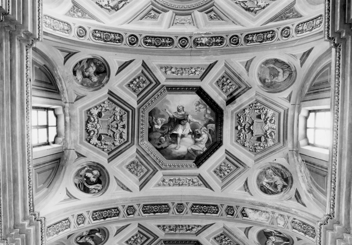 San Martino (decorazione pittorica, elemento d'insieme) di Gauteri Francesco (metà sec. XIX)