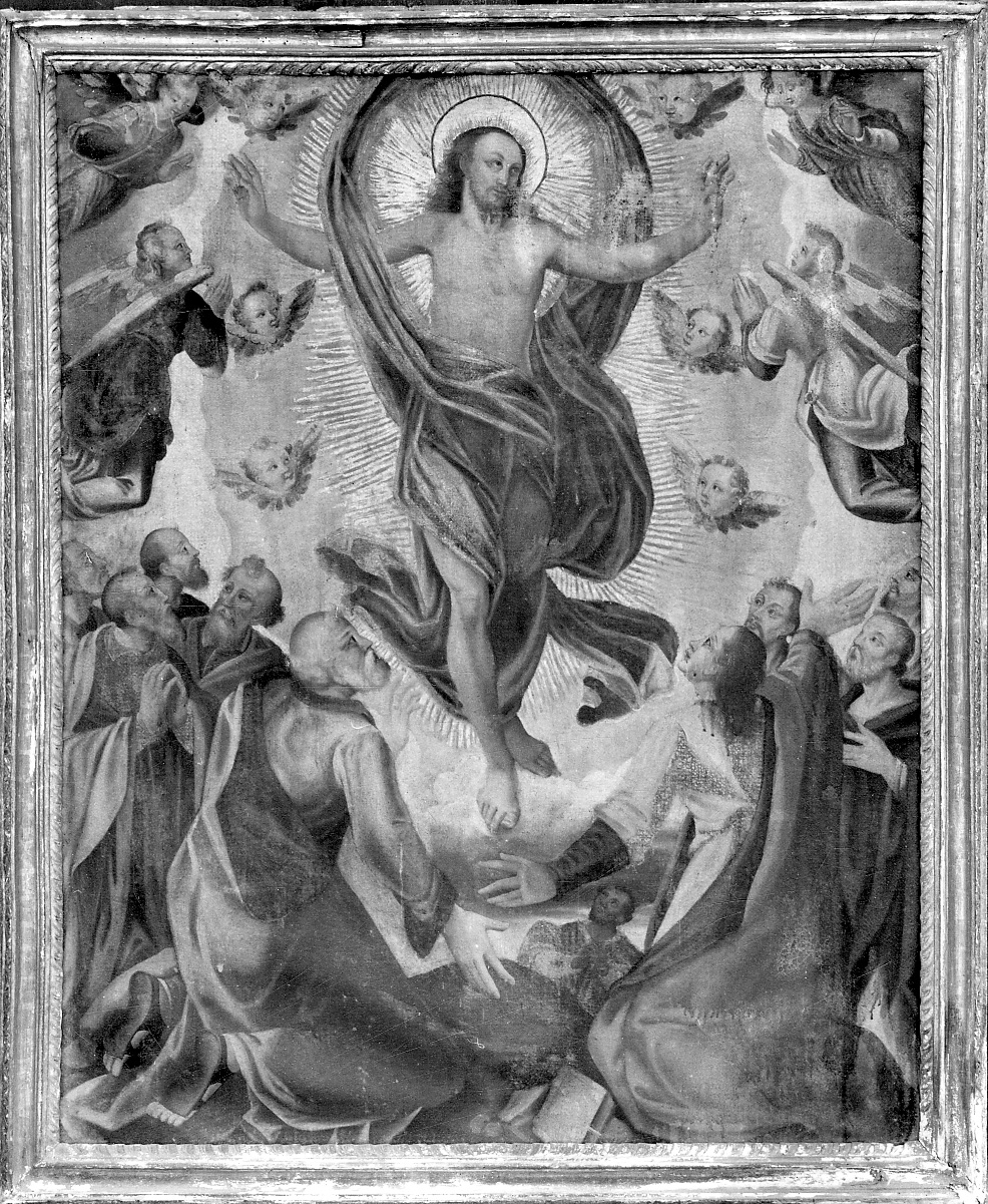 ascensione di Cristo (dipinto, opera isolata) - ambito piemontese (fine/inizio secc. XVI/ XVII)