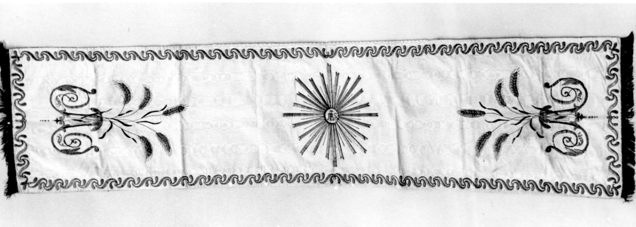 velo omerale, opera isolata - manifattura piemontese (fine/inizio secc. XIX/ XX)