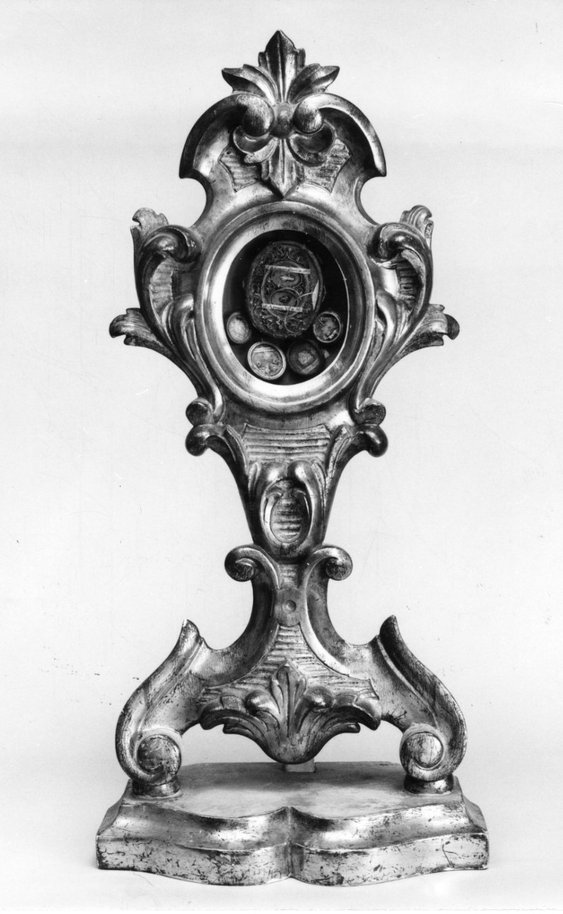 reliquiario - a ostensorio, serie - bottega piemontese (prima metà sec. XVIII)