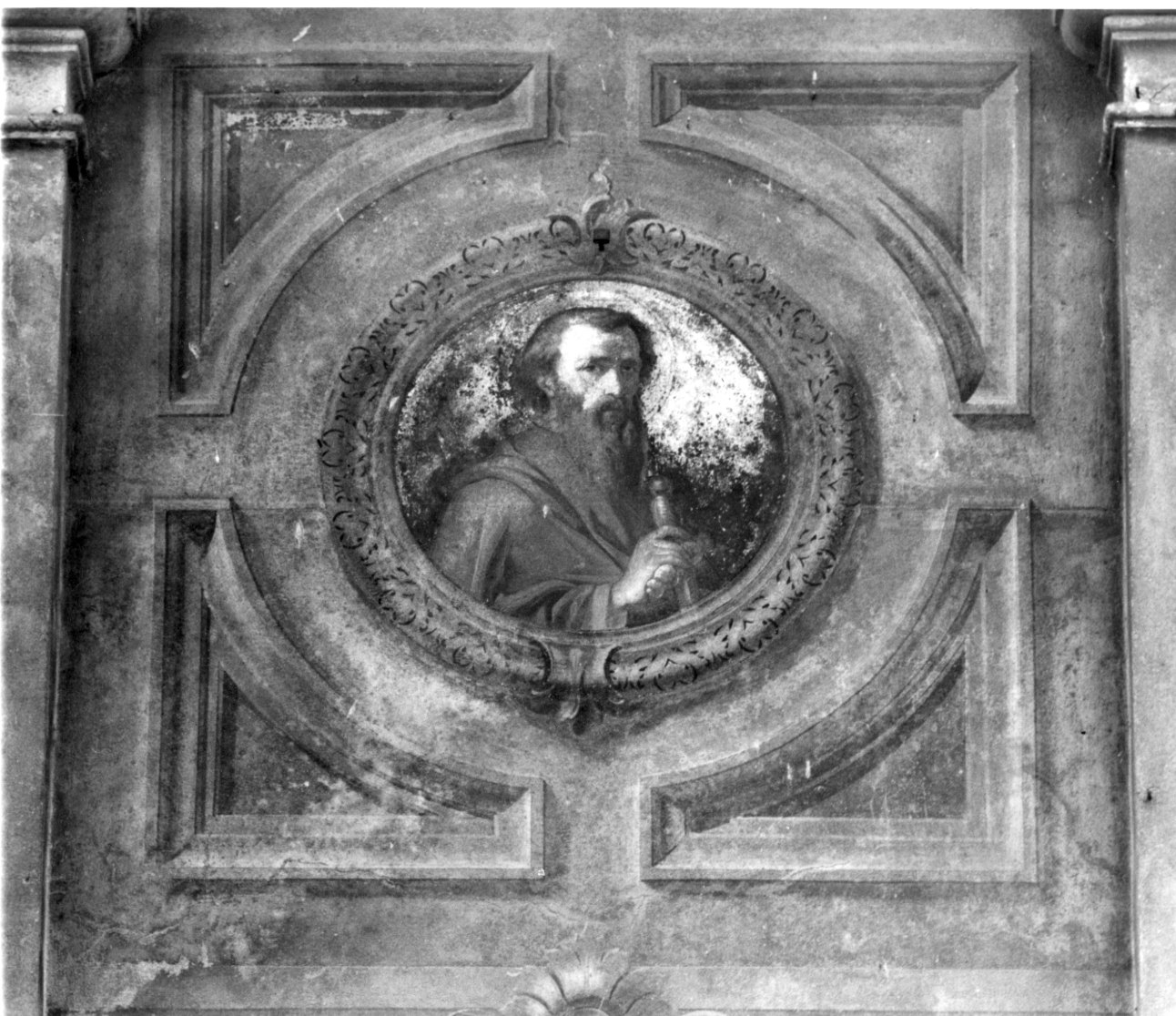 San Paolo (decorazione pittorica, elemento d'insieme) di Borgna Giovanni detto Netu (fine sec. XIX)